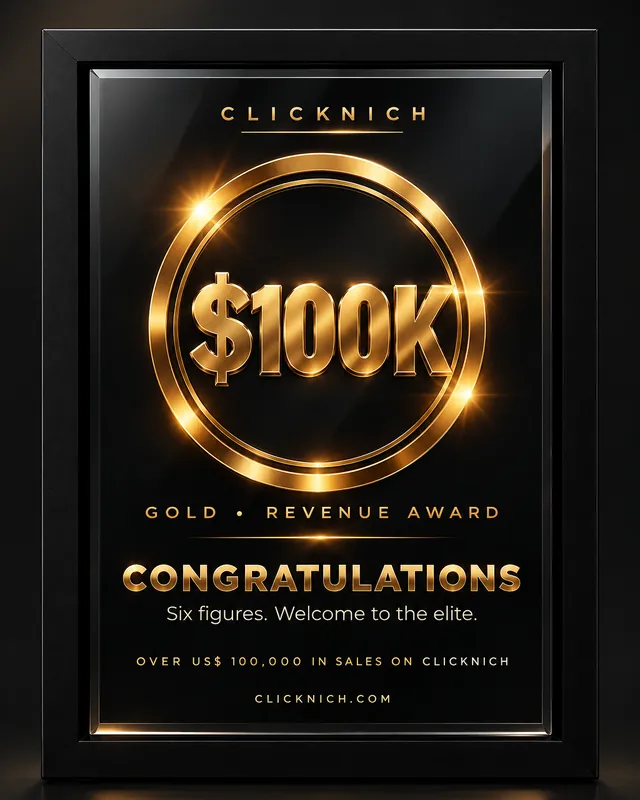 ClickNich Gold Revenue Award — US$ 100K