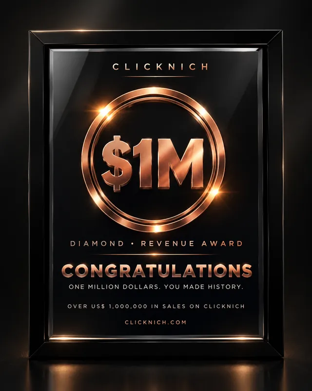 ClickNich Diamond Revenue Award — US$ 1M